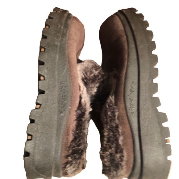 Skechers Shindigs Fortress Women’s Slip On Clog  Slippers Brown Size 7 - Picture 3 of 7